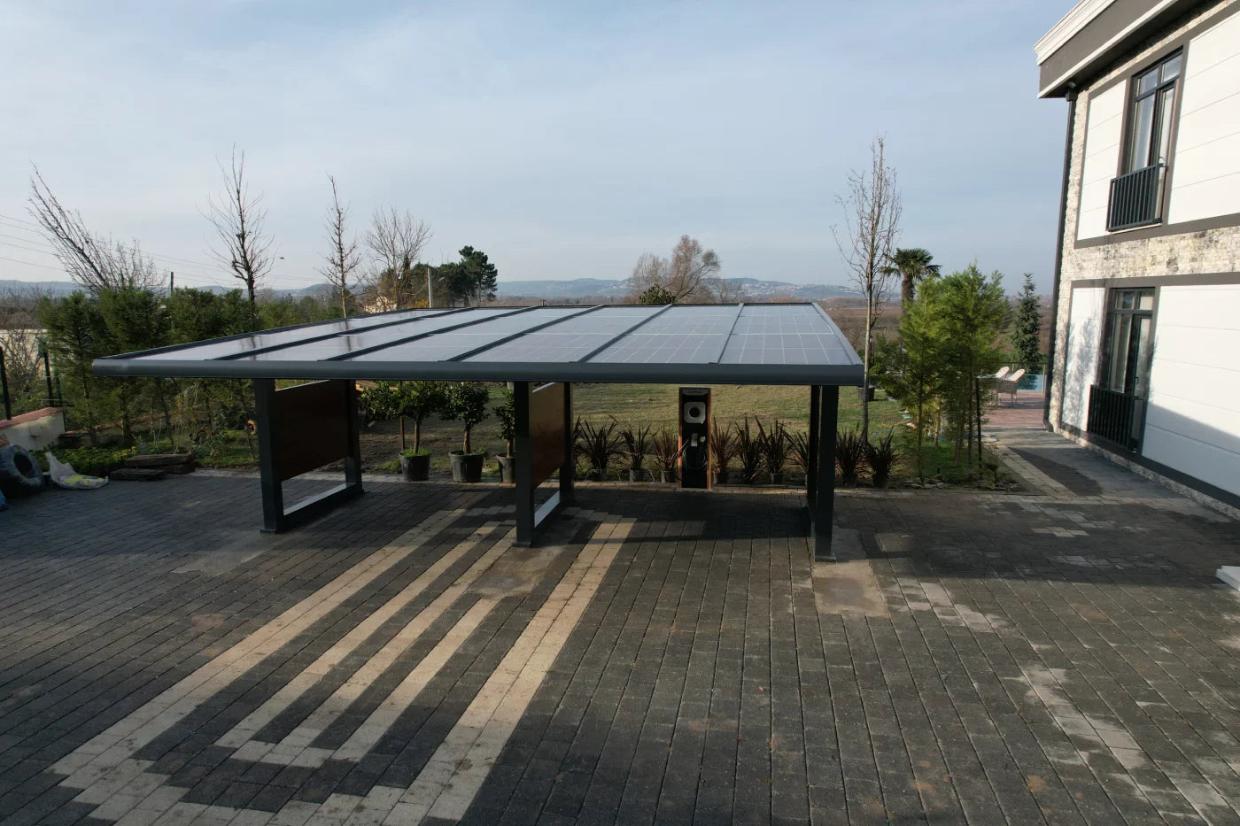 SolarRoof Solar-Carport Gestell (1-2 Stellplätze)