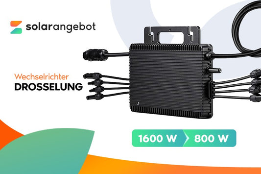 Drosselung auf 800W für Balkonkraftwerke (Serviceleistung)